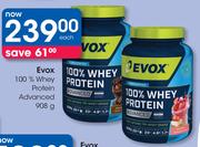 Evox 100% Whey Protein Advanced-908g Each