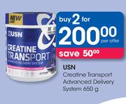 USN Creatine Transport Advanced Delivery System-2 x 650g