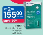 Clicks Multivit Men Adult Or Mature 60 Tablets-For 2