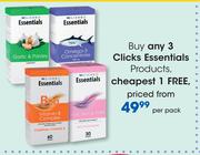 Clicks Essentials Products-Per Pack