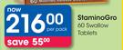 Stamino Gro 60 Swallow Tablets-Per Pack
