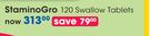 Stamino Gro 120 Swallow Tablets-Per Pack