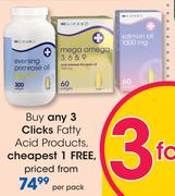 Clicks Fatty Acid Products-Per Pack