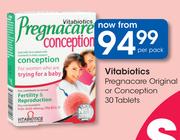 Vitabiotics Pregnacare Original Or Conception 30 Tablets-Per Pack