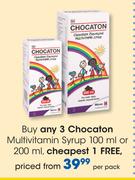 Chocaton Multivitamin Syrup-100ml Or 200ml Per Pack