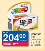 Centrum Kids Compleete From A-Z 60 Tablets-Per Pack