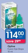 Optive Fusion Eye Drops-10ml Each
