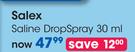 Salex Saline Drop Spray-30ml Each