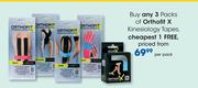 Orthofit X Kinesiology Tapes-Per Pack