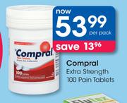 Compral Extra Strength 100 Pain Tablets-Per Pack