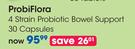 ProbiFlora 4 Strain Probiotic Bowel Support 30 Capsules-Per Pack