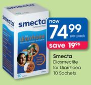 Smecta Diosmectite For Diarrhoea 10 Sachets-Per Pack