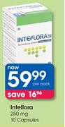 Inteflora 250 mg 10 Capsules-Per Pack