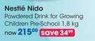 Nestle Nido Powdered Drink For Growing Children Pre School-1.8Kg Each