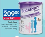 PediaSure Complete Balanced Nutrition Chocolate Or Vanilla-850g Each