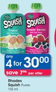 Rhodes Squish Puree-4 x 110ml