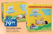 Clicks Made 4 Baby DryProtect Nappies Value Or Jumbo Pack-Per Pack