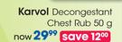 Karvol Decongestant Chest Rub-50g Each