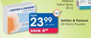 Asthon & Parsons 20 Infants Powders-Per Pack