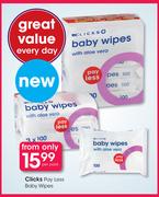 Clicks Pay Less Baby Wipes-Per Pack