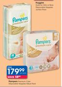 Pampers Premium Care Disposable Nappies Value Pack-Per Pack