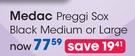 Medac Preggi Sox Black Medium Or Large-Each
