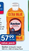 Savlon Antiseptic Liquid Value Pack 500ml+500ml