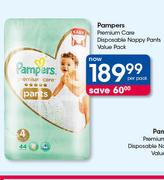 Pampers Premium Care Disposable Nappy Pants Value Pack-Per Pack