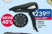 Babyliss 2100 Watt Expert Dryer D321E-Each