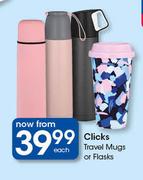 Clicks Travel Mugs Or Flasks-Each