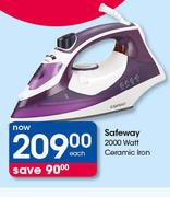Safeway 2000 Watt Ceramic Iron-Each