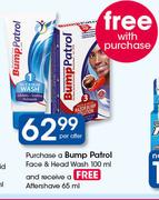Bump Petrol Face & Head Wash 100ml+Free Aftershave 65ml