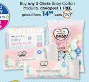 Clicks Baby Cotton Products-Each