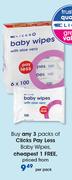 Clicks Pay Less Baby Wipes-Per Pack