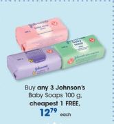 Johnson's Baby Soaps-100g Each