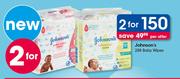 Johnson's Baby Wipes-2x288's Per Offer