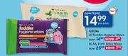 Clicks My Earth Baby Wipes-80 Per Pack