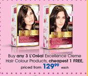 L'Oreal Excellence Creme Hair Colour Products-Each