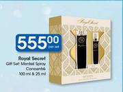 Royal Secret Gift Set Monteil Spray Concentre-100ml & 25ml Per Set 