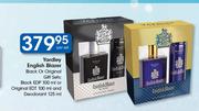 Yardley English Blazer Black Or Original Gift Sets:Black EDP-100ml Or Original EDT-100ml Per Set 