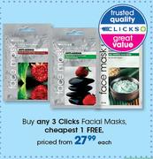  Clicks Facial Masks-Each