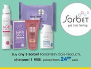 Sorbet Facial Skin Care Products-Each