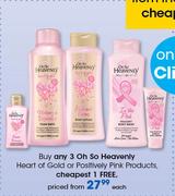 Oh So Heavenly Heart Of Gold Or Positively Pink Products-Each