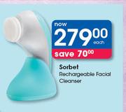 Sorbet Rechargeable Facial Cleanser-Each