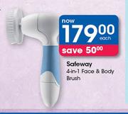 Safeway 4 In 1 Face & Body Brush-Each