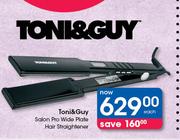 Toni & Guy Salon Pro Wide Plate Hair Straightener-Each