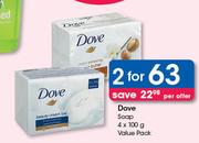 Dove Soap Value Pack-2 x 4 x 100g