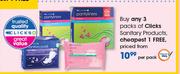 Clicks Sanitary Products-Per Pack