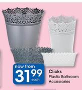 Clicks Plastic Bathroom Accessories-Each