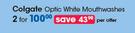 Colgate Optic White Mouthwashes-For 2